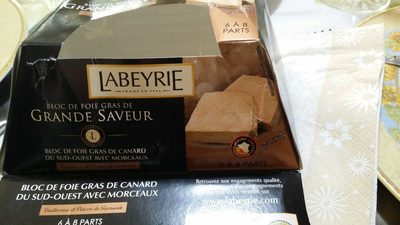 Bloc de foie gras de grande saveur