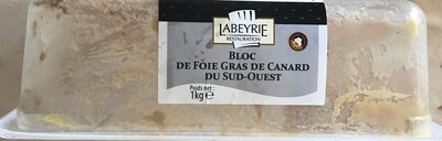 Bloc de foie gras de canard du sud ouest