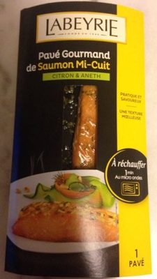 Pavé gourmand de saumon mi-cuit citron & aneth