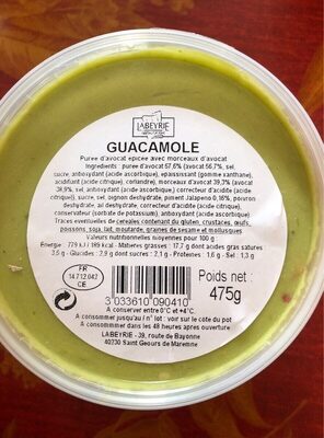 Guacamole front packaging