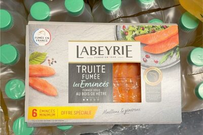 Truite fumée Les Émincés au bois de hêtre