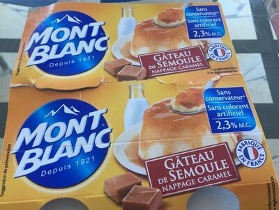 Gateau de semoule nappage caramel 2.3% M.G.