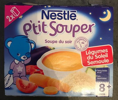 Soupe Infantile Légumes Du Soleil Et Semoule P'tit Souper Nestle, Dès8 Mois,
