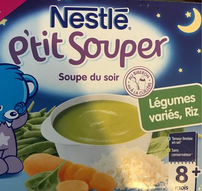Soupe Infantile Légumes Variés Et Riz P'tit Souper Nestle, Dès