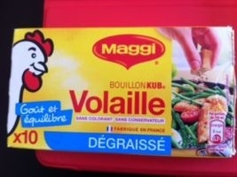 Bouillon Kub Volaille dégraissé