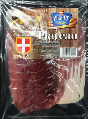 Plateau de 20 tranches de charcuterie