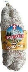 Saucisson sec aux noisettes BEL'ALP front packaging