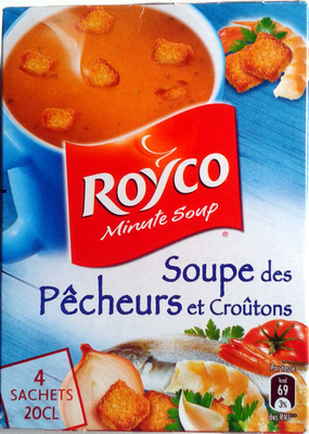 Soupe des pêcheurs et croûtons