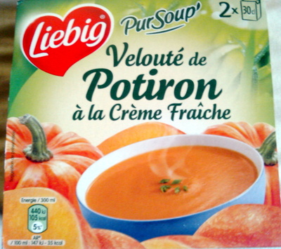 Velouté de potiron à la crème fraîche