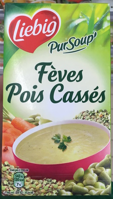 PurSoup' Fèves Pois Cassés front packaging