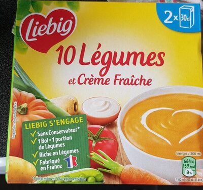 10 légumes et crème fraîche
