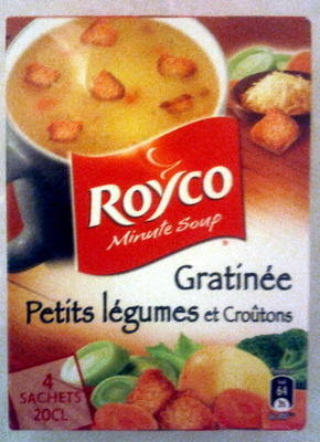 Minute Soup Gratinée petits légumes et croûtons