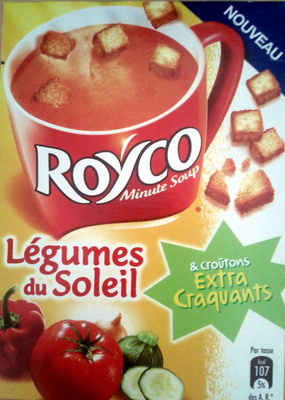 Légumes du Soleil et croûtons extra-craquants