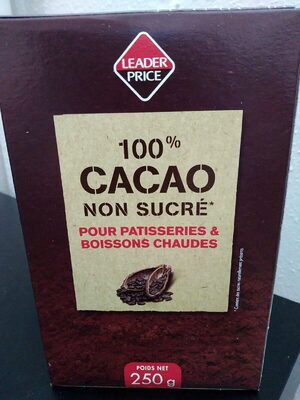 100% cacao non sucré front packaging