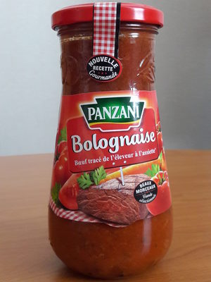 Panzani sauce bolognaise 425g front packaging