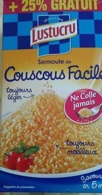 Semoule de couscous facile (+25 % gratuit)