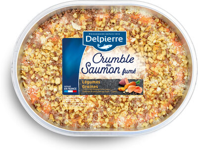 Crumble au saumon fumé front packaging