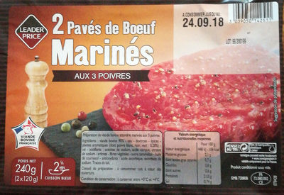 2 Pavés De Boeuf Marinés Aux 3 Poivres