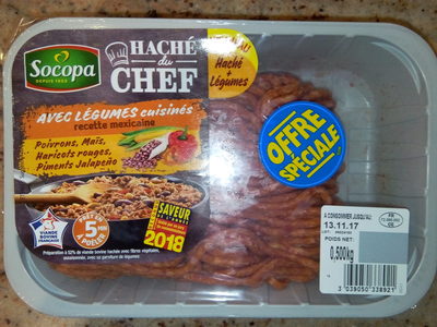 Haché du Chef avec Légumes Cuisinés