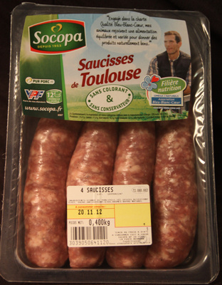 Saucisses de Toulouse (4 Saucisses)