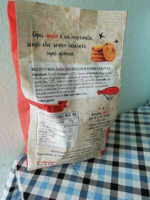 biscotti con fiocchi d'avena e frutta