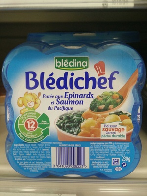 Blédichef - Purée aux épinards et saumon du Pacifique