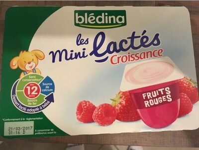PACK 6X60G PETIT BLEDINA FRUITS / ROUGES 6 MOIS BLEDINA