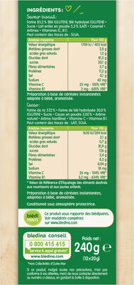 BLEDINE DOSETTES 12x20g Saveur Biscuitée / Cacao Dès 6 mois