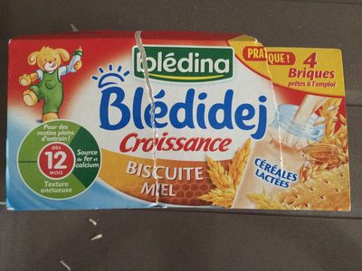 BLEDINA BLEDIDEJ Croissance Miel Saveur Biscuitée 4x250ml Dès 12 Mois