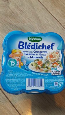 Blédichef Risotto aux Courgettes, Saumon du Pacifique et Mozzarella