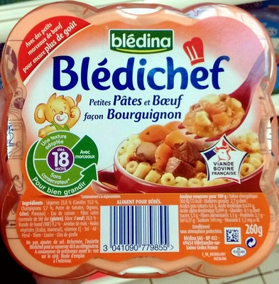 Blédichef - Petites Pâtes et Bœuf façon Bourguignon