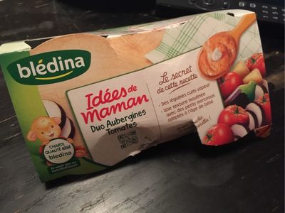 Duo Aubergine Tomate, dès 8 mois, 2x200g