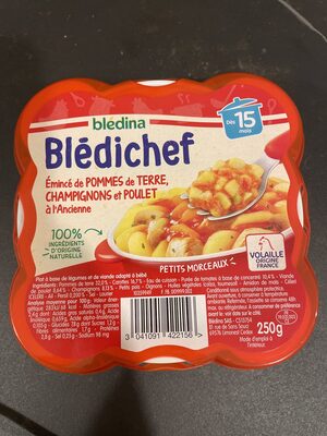 Emincé pomme de terre champignons et poulet à l'ancienne