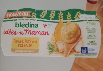 IDEES DE MAMAN Céréales gourmandes BOLS 2x200g Panais Potiron Polenta Dès 8 mois