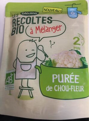 LES RECOLTES BIO à mélanger Sachet 120g Purée de Chou-Fleur Dès 6 mois