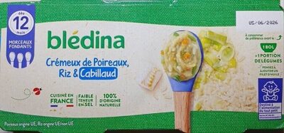 Crémeux de poireaux riz cabillaud