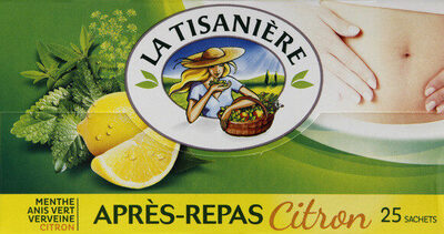 Infusion après-repas citron: menthe, anis vert, verveine