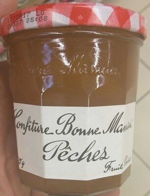 Confiture de Pêches front packaging