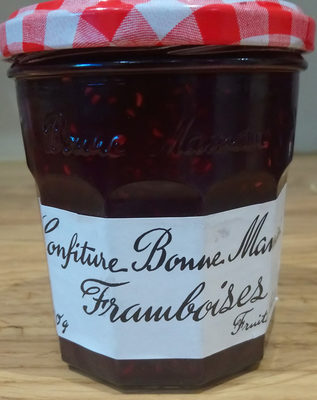 Confiture de Framboises front packaging