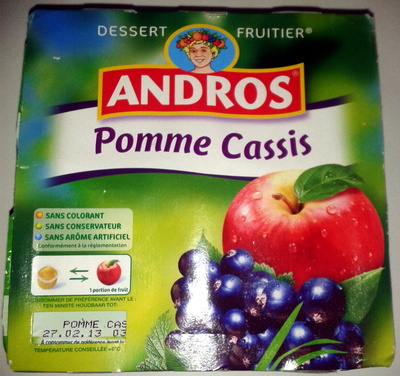 Dessert fruitier pomme cassis