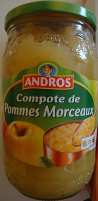 Compote de pommes morceaux front packaging