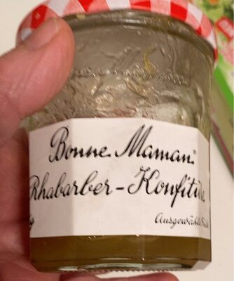 Konfitüre Rhabarber front packaging