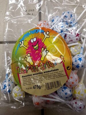 Sucettes assorties aromatisées