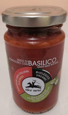 alce nero sugo con pomodoro e basilico front packaging
