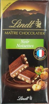 Chocolat noir noisette front packaging