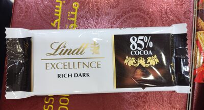 Lindt Excellence Dark Chocolate Bar front packaging