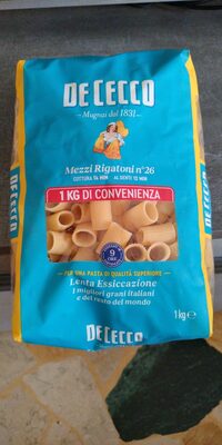 Mezzi rigatoni - De Cecco