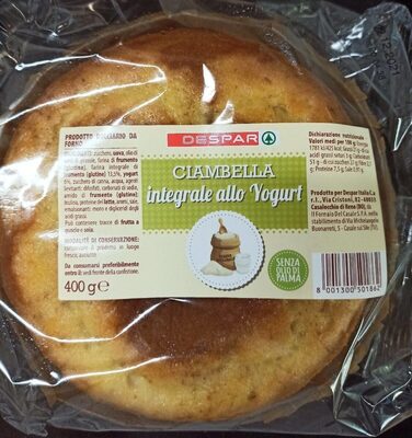 Ciambella integrale allo yogurt