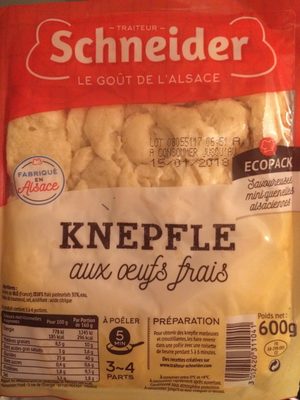 Knepfle aux oeuf frais Schneider