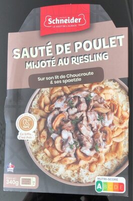 Sauté de poulet mijoté au riesling